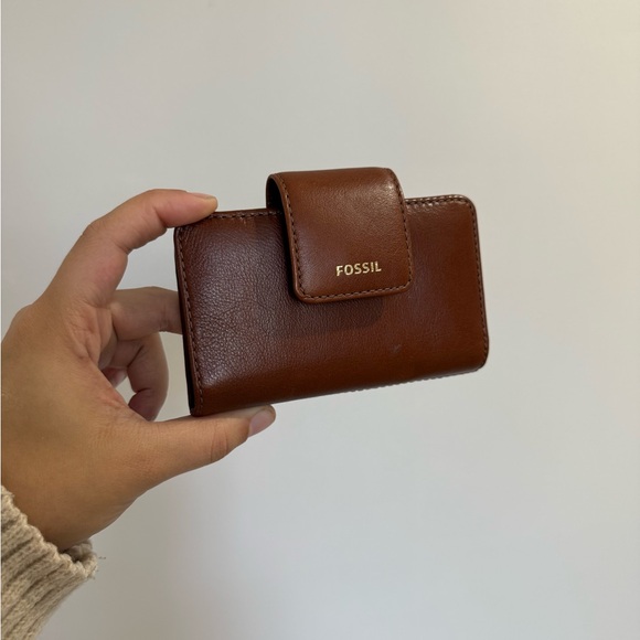 Fossil Handbags - Fossil Madison Multifunction Wallet brown leather